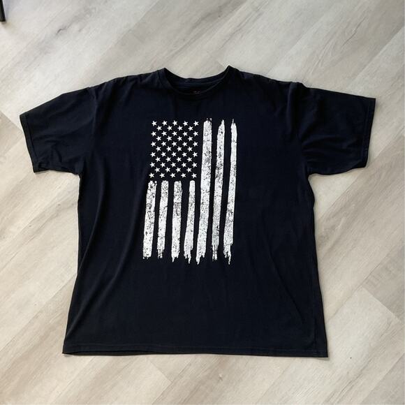 Rothco Distressed US Flag Mens Size 3XL Black Long Sleeve T Shirt - Picture 1 of 10
